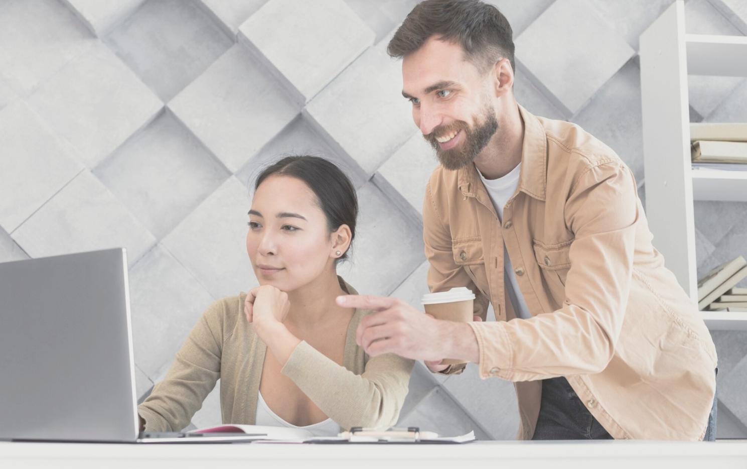 Digital financial dashboard showing key business metrics and trends